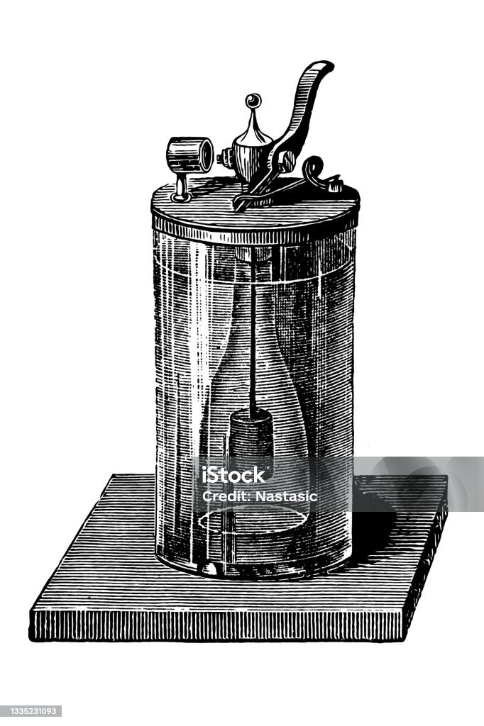 Illustration of a Döbereiner's lamp (1823), the first modern lighter